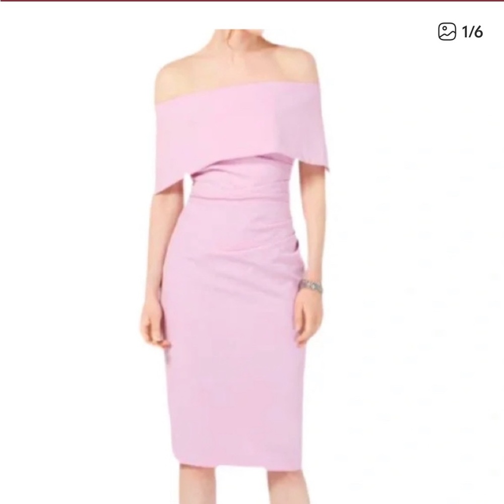 Vince Camuto Asymmetrical Ruched Cocktail Dress